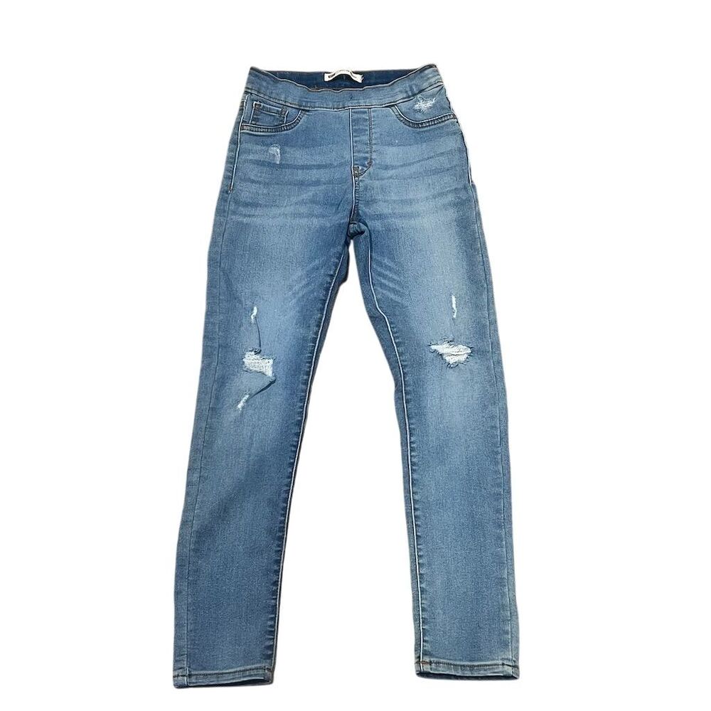 Levi's Girl's Size 10G Blue Distressed Pull-On Jegging Jeans - Picture 4 of 9